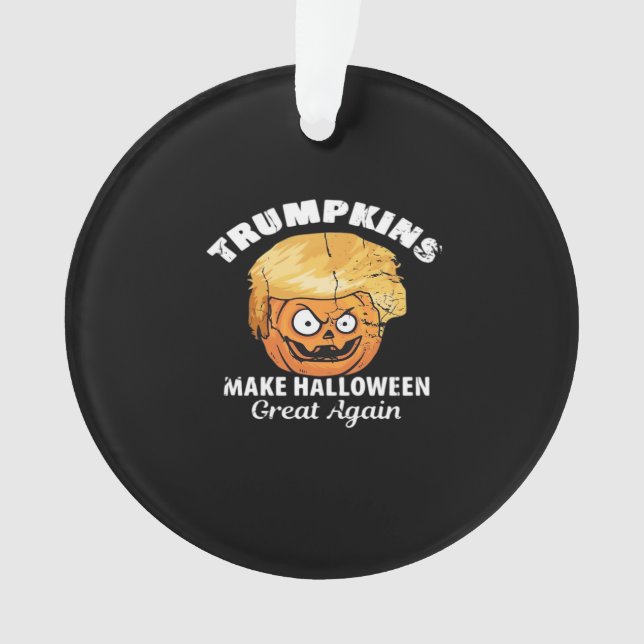 Adorno Presidente Funny Trumpkins Halloween (Anverso)