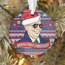 Presidente Joe Bidens Primer acrílico de Navidad