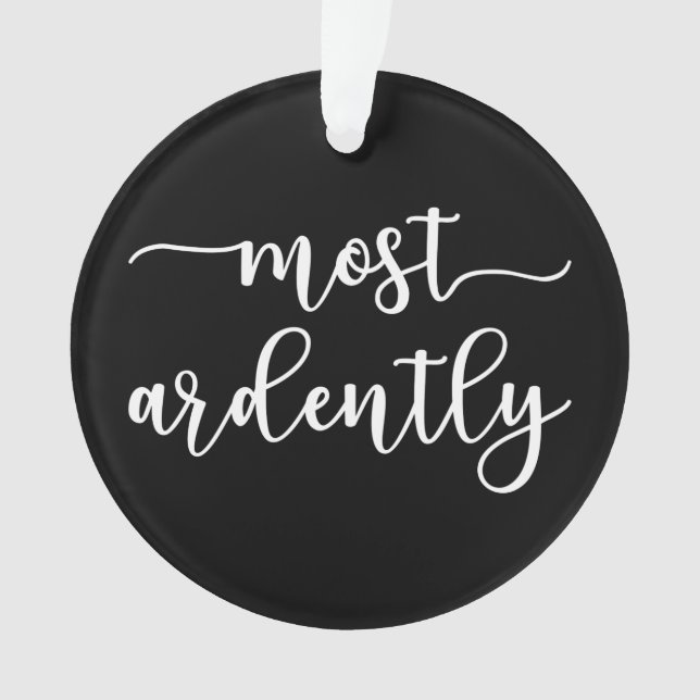 Adorno Pride And Prejudice Mr. Darcy - Most Ardently I (Anverso)