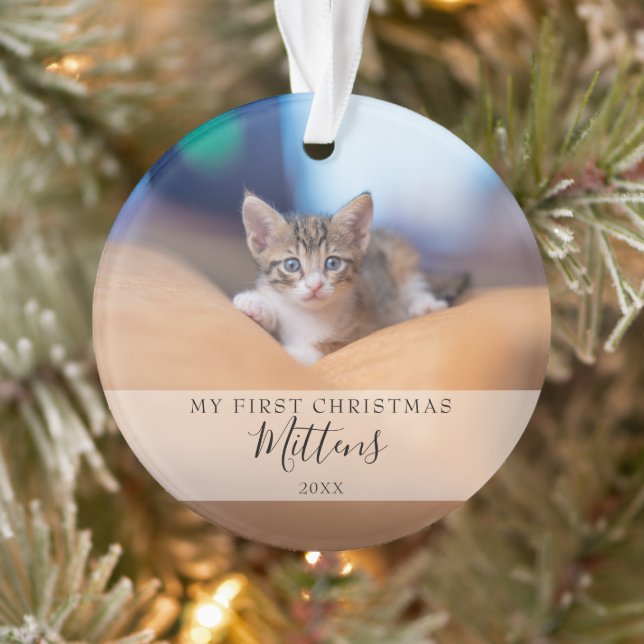 Adorno Primer guión moderno de Mascota de perro gato de N (Árbol)