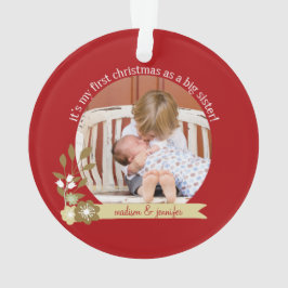 Adorno Primer Navidad como Gran Hermana personalizado