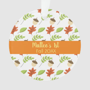 Adorno Primer otoño Sunshine deja un patrón de diseño de 