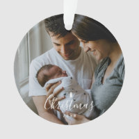 Primer Personalizado de Navidad del bebé con guión