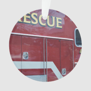Adorno Primer rojo de la ambulancia