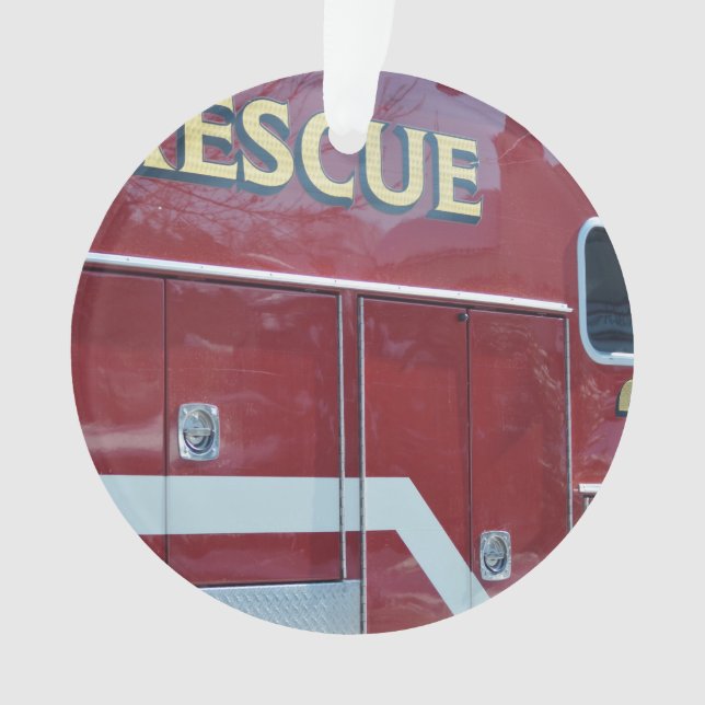 Adorno Primer rojo de la ambulancia (Anverso)