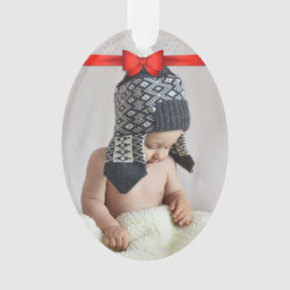 Adorno Primera foto del personalizado del navidad
