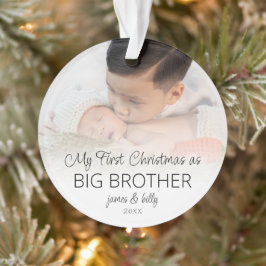 Adorno Primera Navidad Big Brother Names Foto Superpuesta
