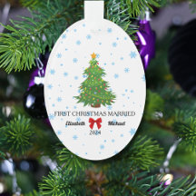 Primera Navidad Casada 2024 Pareja Personalizado A