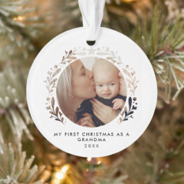 Adorno Primera Navidad como Abuela/Foto de Abuela/Nonna/O