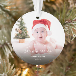 Adorno Primera Navidad como Abuelos Navidad familia