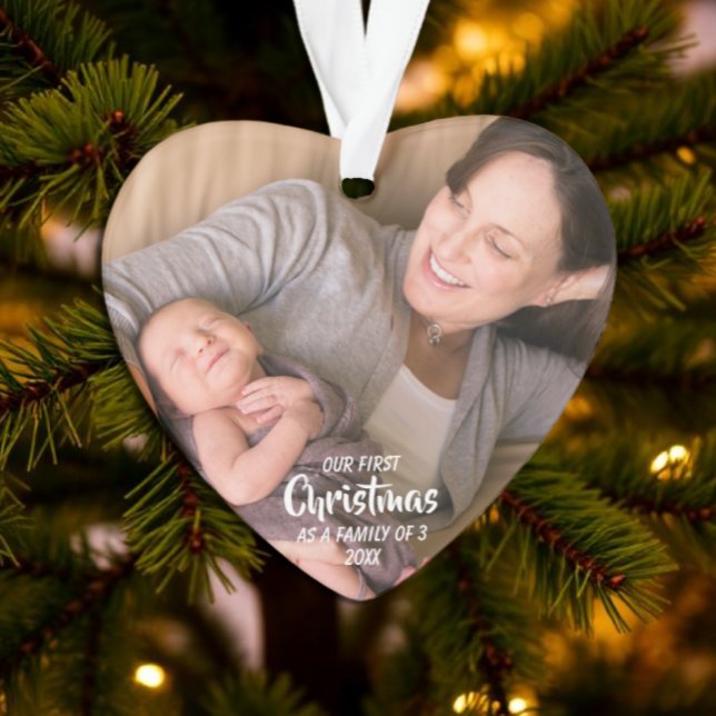 Adorno Primera Navidad como familia de 3 (Subido por el creador)