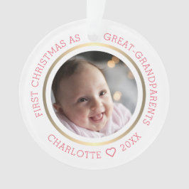 Adorno Primera Navidad como grandes abuelos foto moderna