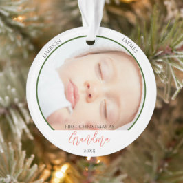 Adorno Primera Navidad como guión gráfico de las abuelas