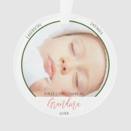 Adorno Primera Navidad como guión gráfico de las abuelas