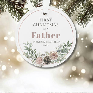 Adorno Primera Navidad como Padre Nombre Año