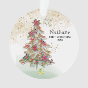 Adorno *~* Primera Navidad del bebé - Paloma de paz del 