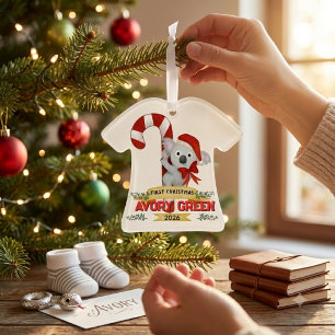 Adorno Primera Navidad del Bebé Personalizada Linda