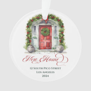 Adorno Primera Navidad Elegante Monograma Nueva Casa