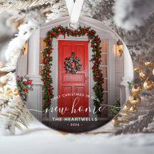 Primera Navidad en Casa Nueva Foto Escritura Blanc