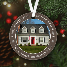 Adorno Primera Navidad en nuestra nueva casa Personalizad