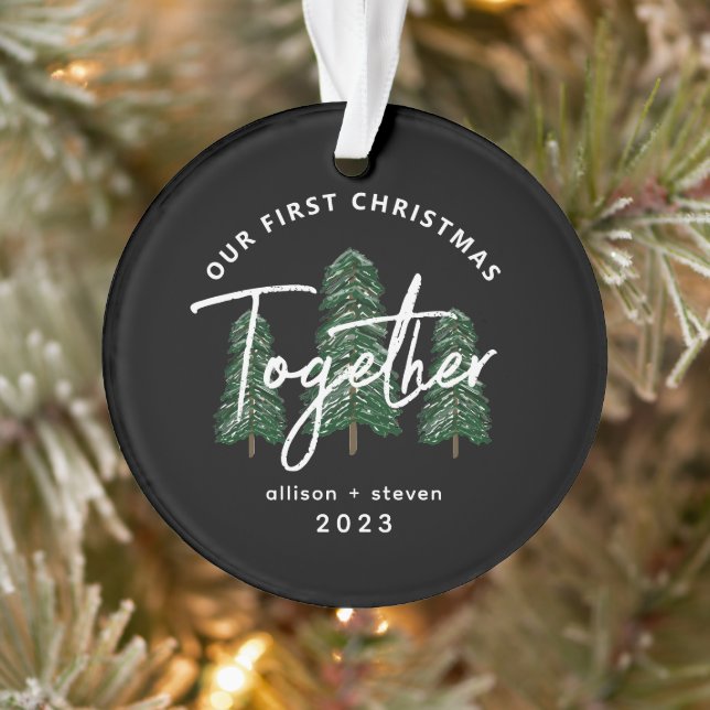 Adorno Primera Navidad Juntos 2023 Parejas Evergreen (Árbol)