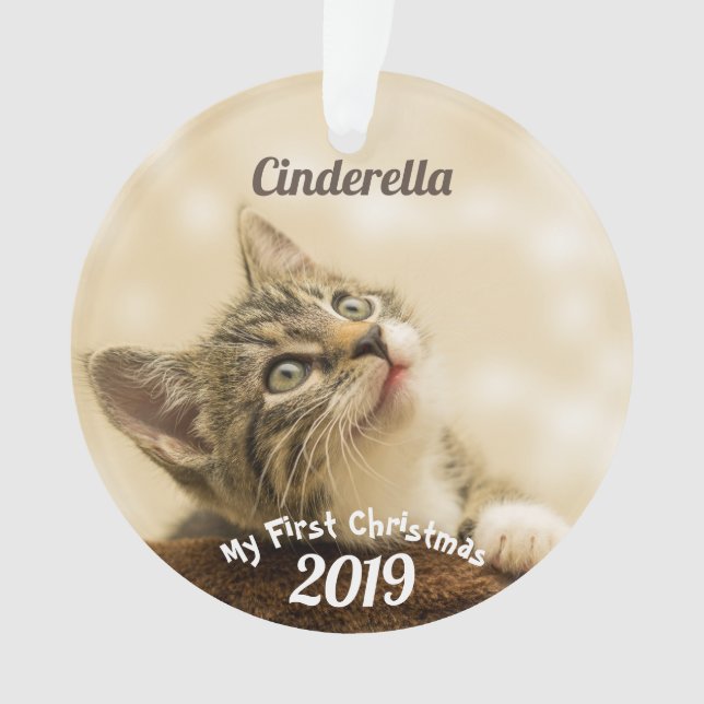 Adorno Primera Navidad para Mascotas (Anverso)