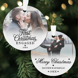 Adorno Primera Navidad Pareja Comprometida 2 Foto