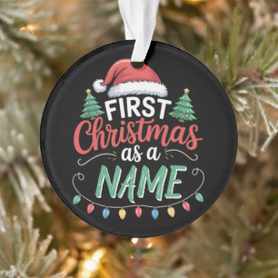 Adorno Primera Navidad Personalizada Como Familia Combina