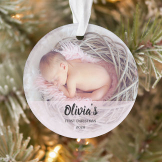 Adorno Primera Navidad Personalizada del Bebé