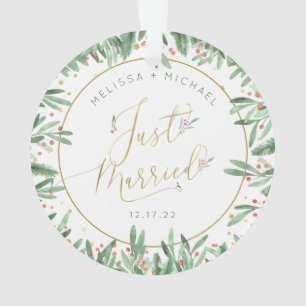 Adorno Primera Navidad recién casada festividad