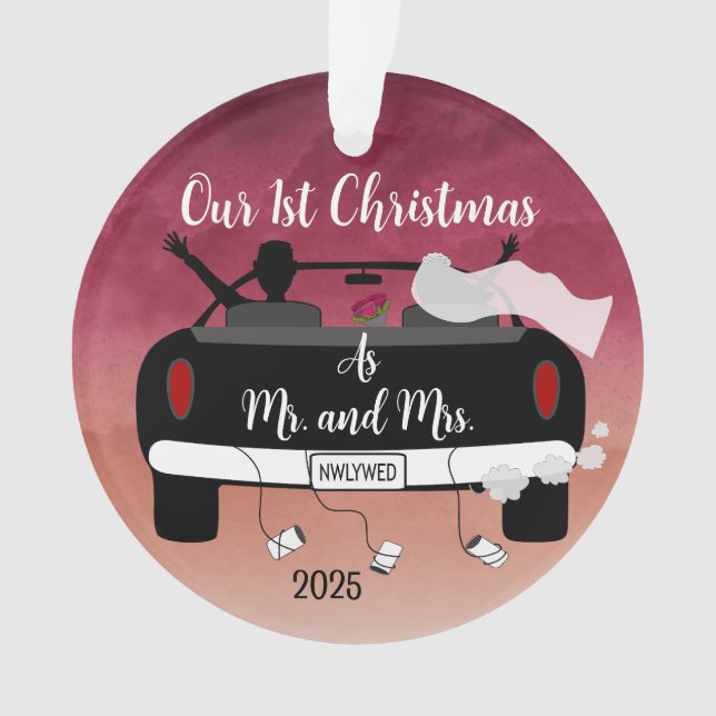 Adorno Primeras Navidades de los recién casados (Anverso)