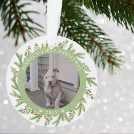 Adorno Primeras Navidades de Perrito Cachorro 2 Fotos Ver