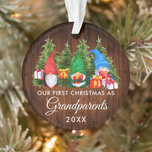 Adorno Primeros abuelos de Navidad ganan árboles maderero (Árbol)