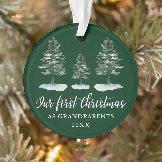 Adorno Primeros Abuelos de Navidad Pines Verdes (Árbol)