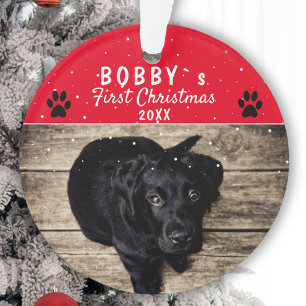 Adorno Primeros Navidades de cachorros pintan foto de per