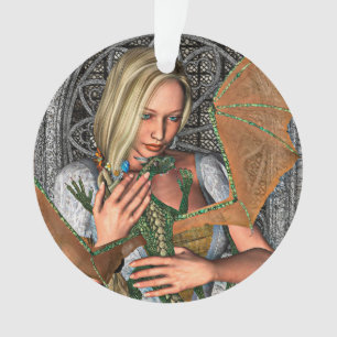 Adorno Princesa y dragón