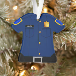 Adorno Profesión Azul de la Marina Uniforme Policial