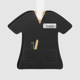 Adorno Profesional Negra del Técnico del Salón