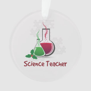 Adorno Profesor de ciencia, experimentos Feliz Navidad