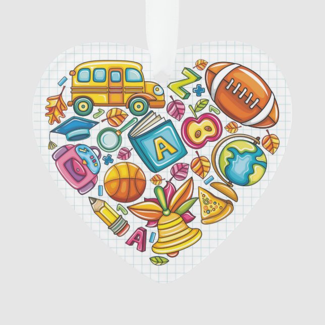 Adorno Profesora / Personal escolar - Gracias a Ornamet (Anverso)