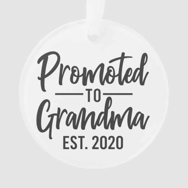 Adorno Promoción a la abuela - Invitación de embarazo - (Anverso)