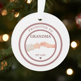 Adorno Promoted to Grandma Est. 20XX Ornament