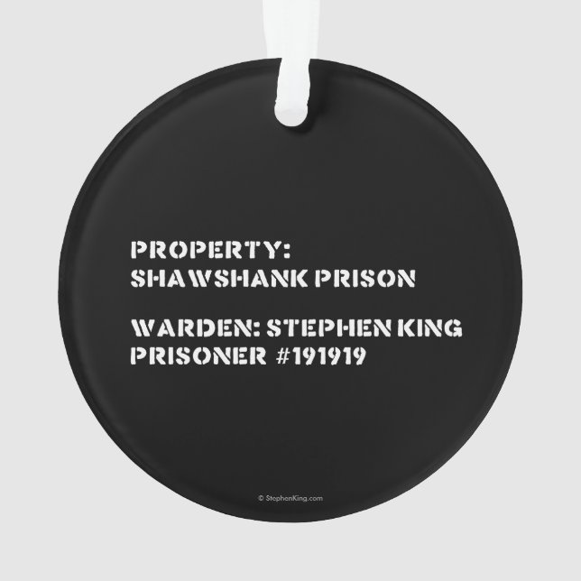Adorno Propiedad: Prisión de Shawshank (Reverso)