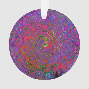 Adorno Psicodelia Groovy Magenta Retro Bañón Líquido