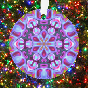 Adorno Psicodelia Hippie Azul rosa y Amarillo