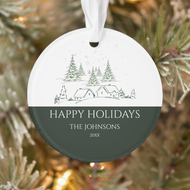 Adorno Pueblo de Navidades Snowy (Árbol)