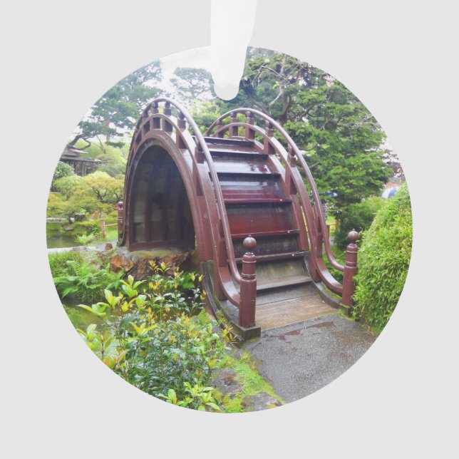 Adorno Puente de tambor del jardín de té japonés de SF #3 (Anverso)