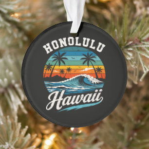 Adorno Puesta de sol de surf de Honolulu Hawaii