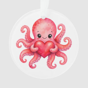 Adorno Pulpito Kawaii Lindo Sosteniendo Corazón
