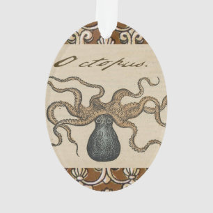 Adorno Pulpo Kraken Antiguo Marino Vida Silvestre Costera